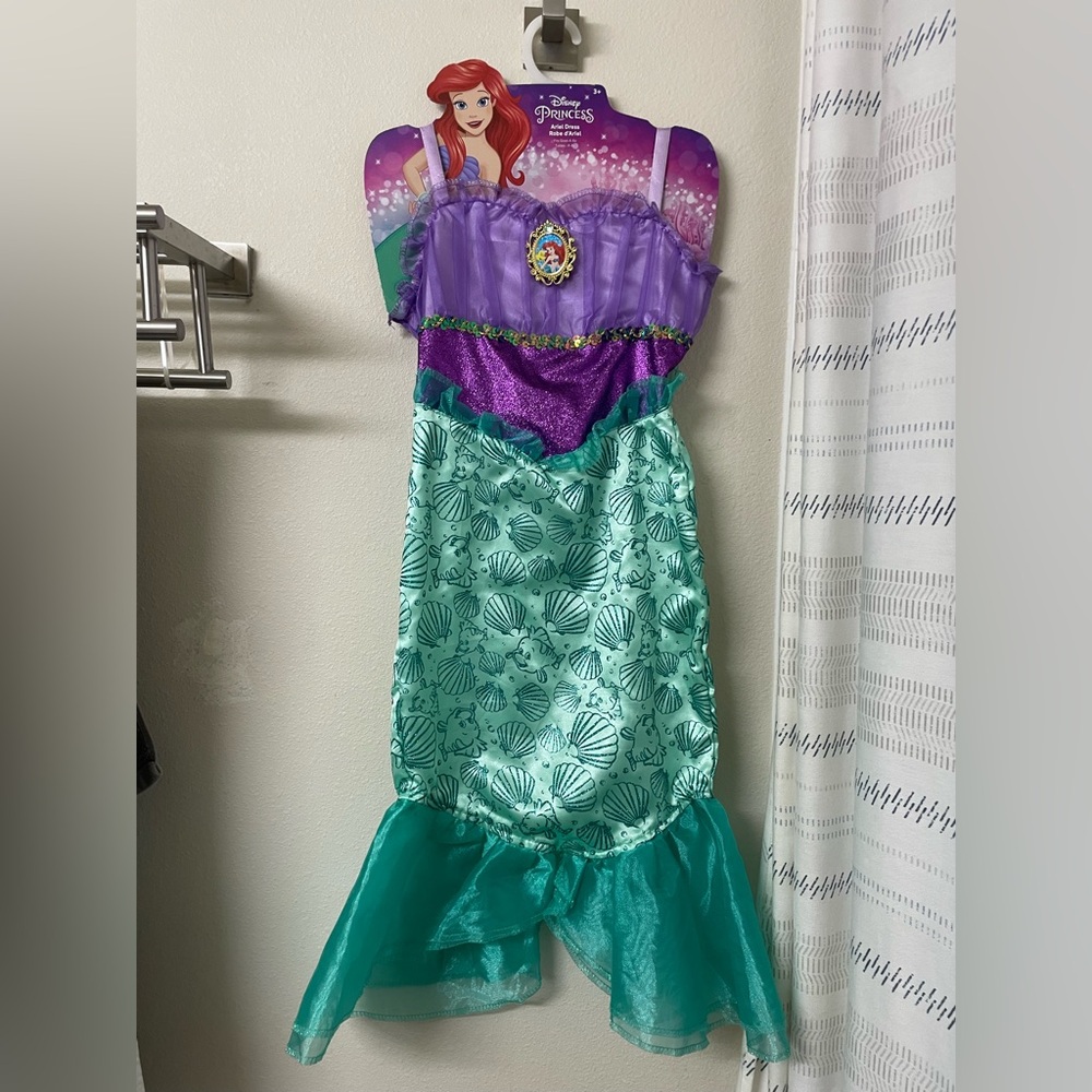 Ariel Mermaid Princess Kids Costume - Purple and Teal
